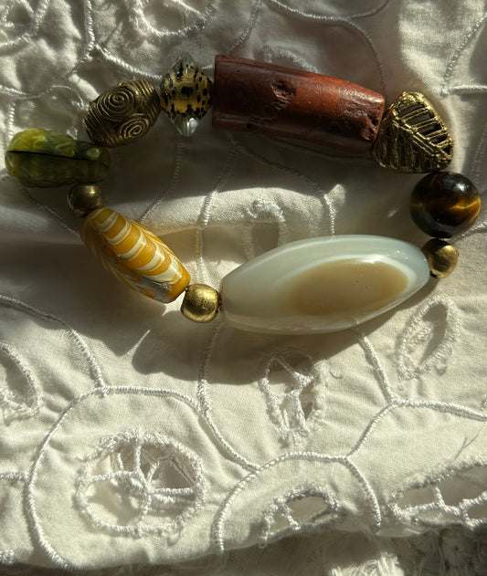 Mojo Bracelets Fulani and Hausa Beads Bracelet # 11